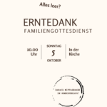 Familiengottesdienst zum Erntedankfest